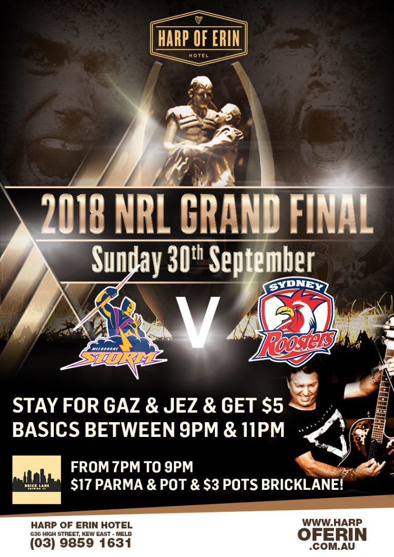 2018 nrl grand final poster